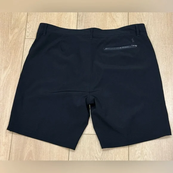 Polo Ralph Lauren 9.5” Swim Trunks Black Stretch Shorts 36